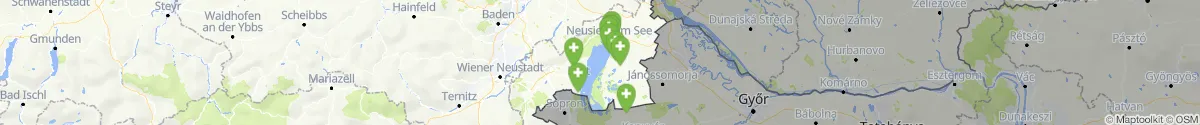 Kartenansicht für Apotheken-Notdienste in der Nähe von Frauenkirchen (Neusiedl am See, Burgenland)